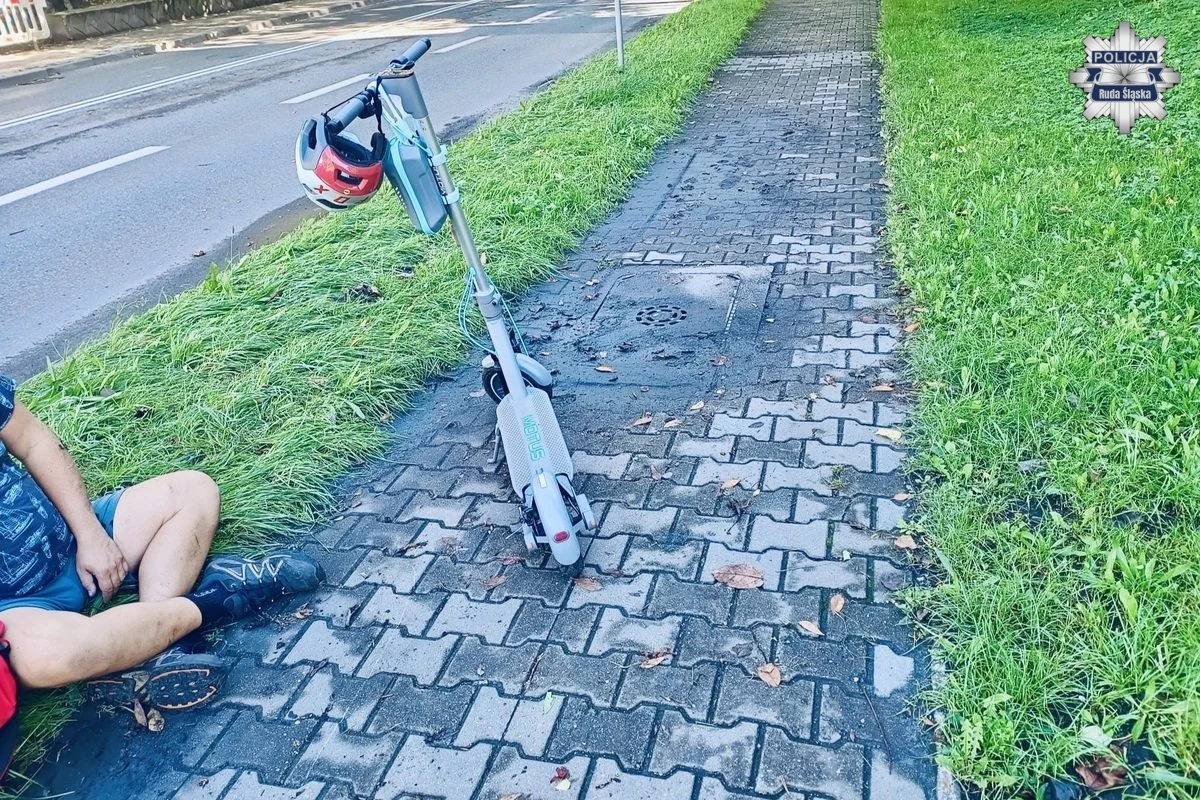 45-latek stracił panowanie nad hulajnogą elektryczną – trafił do szpitala