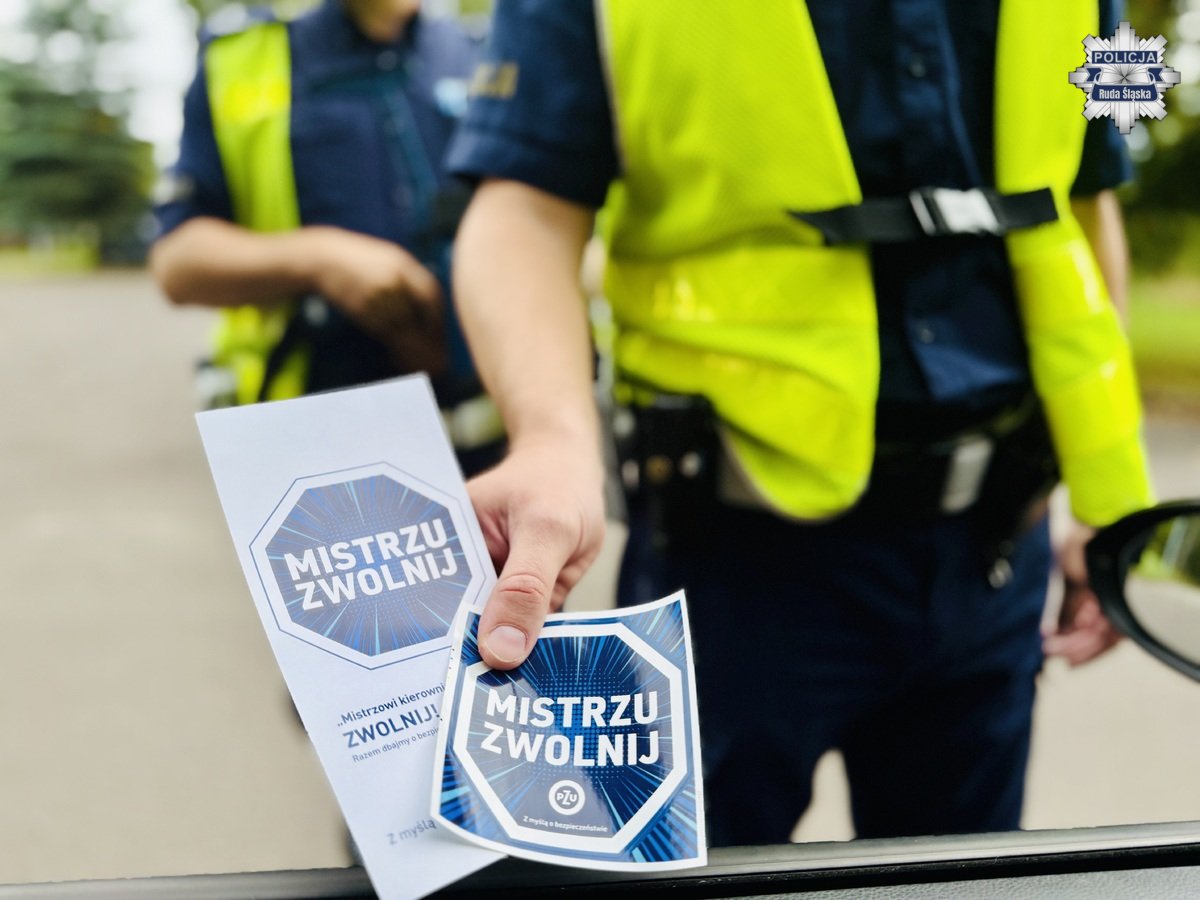 Rudzka policja włączyła się w ogólnopolską akcję „Mistrzu, zwolnij”