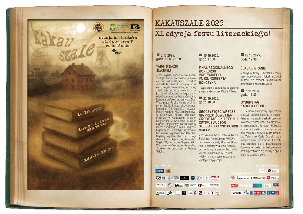 Przed nami Kakauszale 2025 – święto literatury Śląska. Sprawdź program