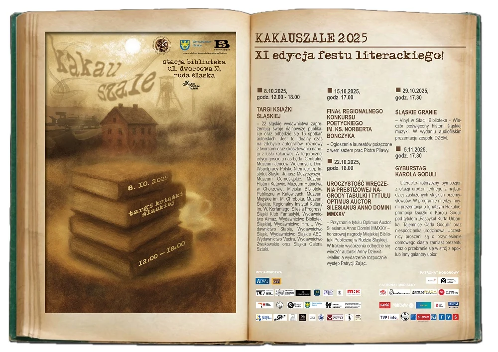 Przed nami Kakauszale 2025 – święto literatury Śląska. Sprawdź program
