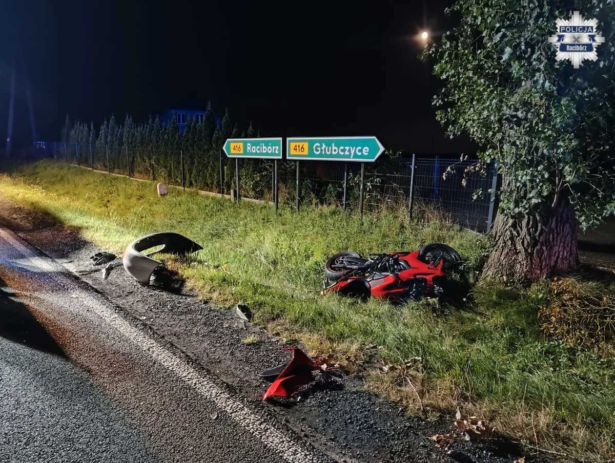 Wypadek w Żerdzinach. Motocyklista w szpitalu, kierowca Forda był pijany