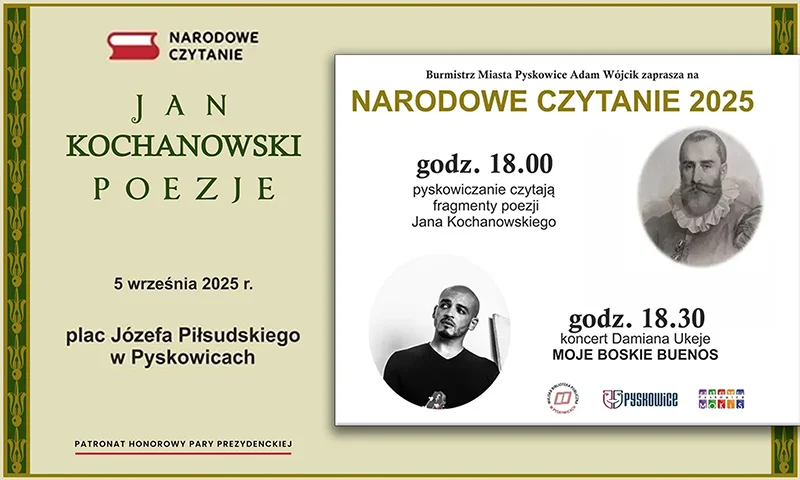 Narodowe Czytanie 2025. Pyskowiczanie czytają Kochanowskiego