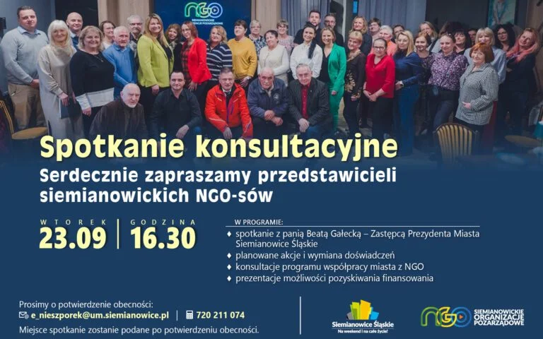 Spotkanie z przedstawicielami organizacji pozarządowych w Siemianowicach Śląskich