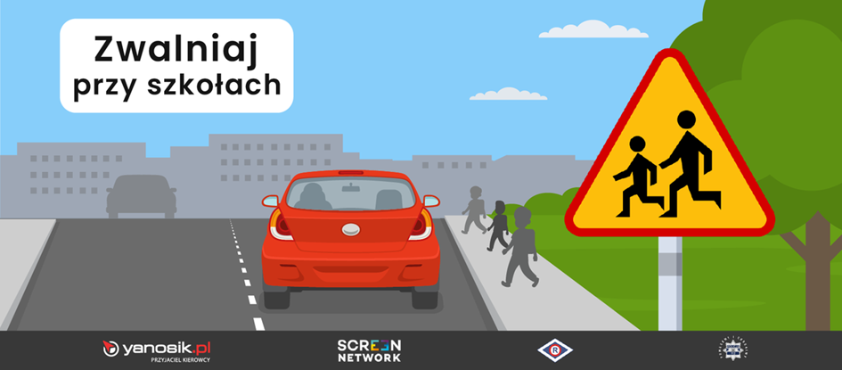 Wrzesień pod znakiem bezpieczeństwa – trwa akcja „Zwalniaj przy szkołach”