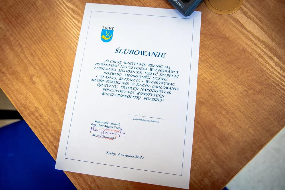 Mianowanie nauczycieli / fot. UM Tychy