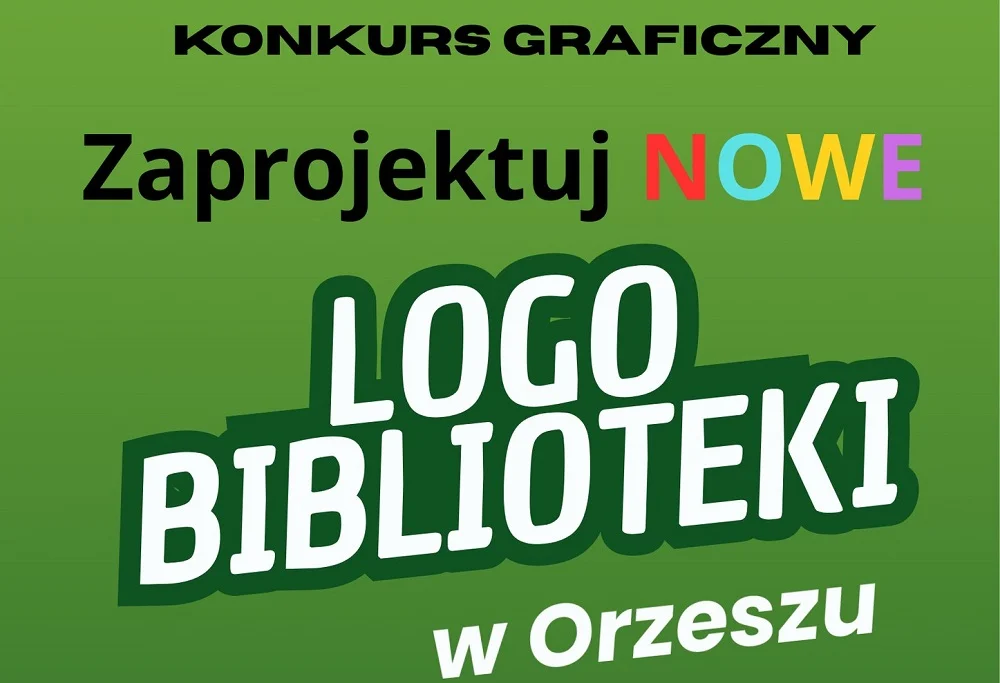 Konkurs na nowe logo Miejskiej Biblioteki Publicznej w Orzeszu!