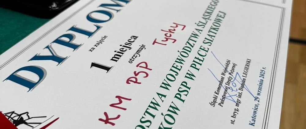 Strażacy z Tychów wygrywają XV Mistrzostwa województwa śląskiego w piłce siatkowej