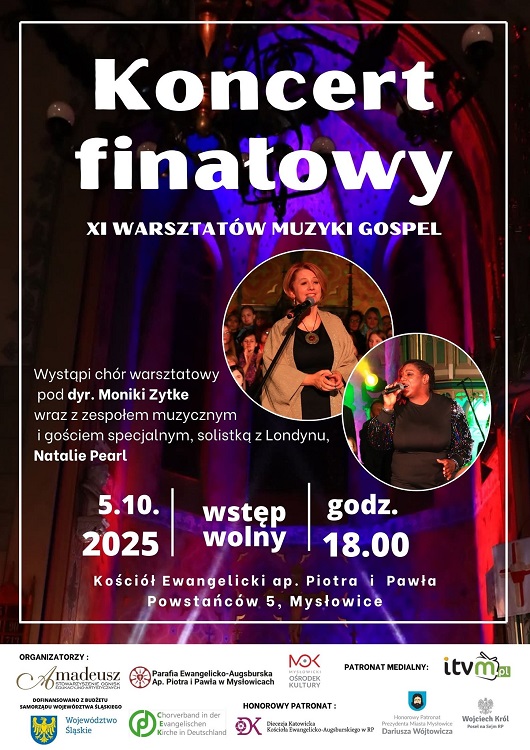 Koncert Finałowy Warsztatów Muzyki Gospel w Mysłowicach