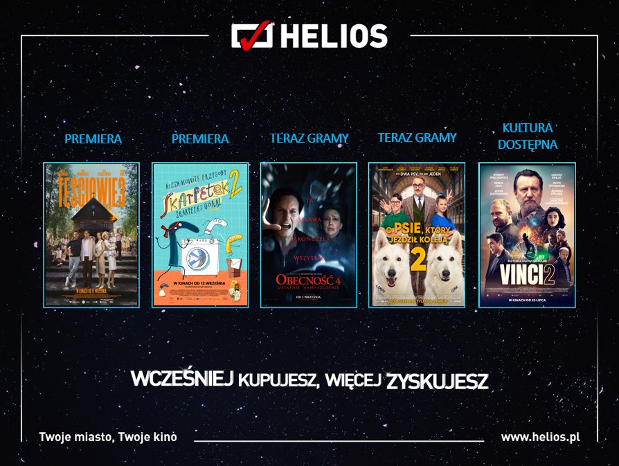 Wrześniowy repertuar kin Helios