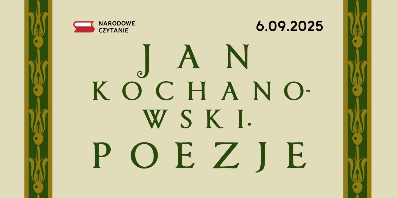 Narodowe Czytanie poezji Jana Kochanowskiego już 6 września w Katowicach