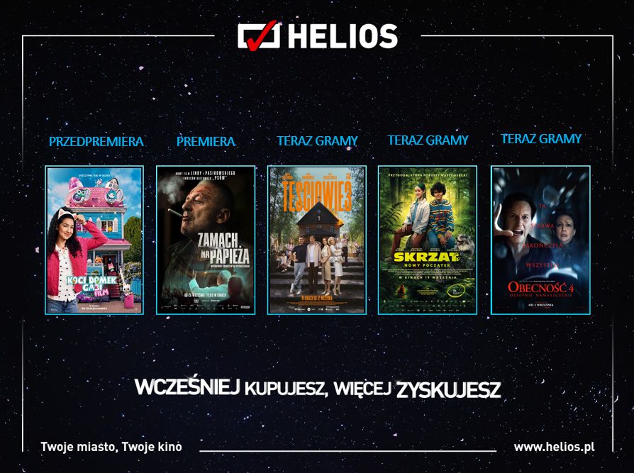 Filmowy początek jesieni w kinach Helios