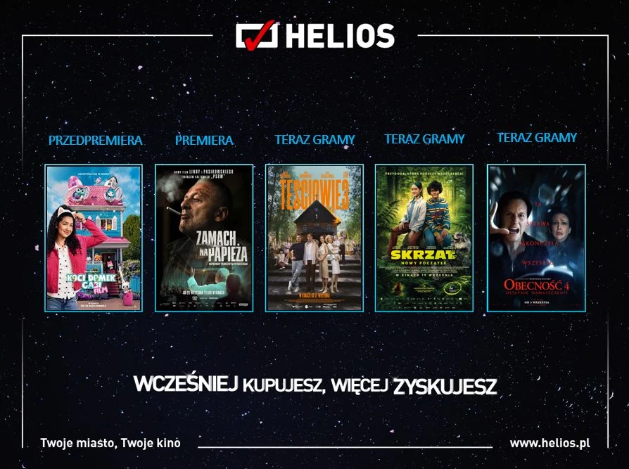 Filmowy początek jesieni w kinach Helios