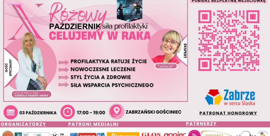 Różowy Październik w Zabrzu – profilaktyka ratuje życie!