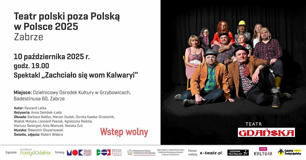 Polonijny Teatr Gdańska w Zabrzu – dwa wyjątkowe spektakle w październiku