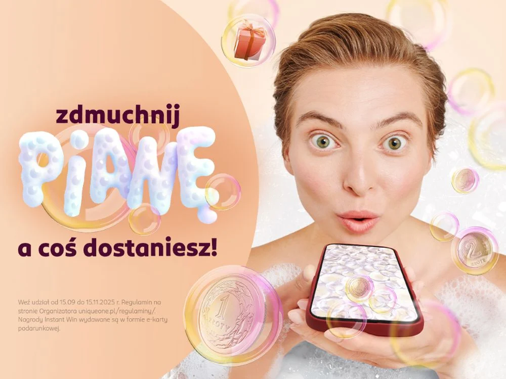 Zdmuchnij pianę w apce Rossmanna