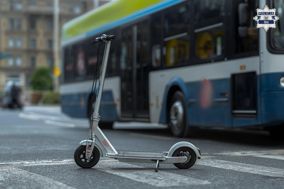 Wypadek na Alei Jana Pawła II w Żorach – bus potrącił dziecko jadące hulajnogą!
