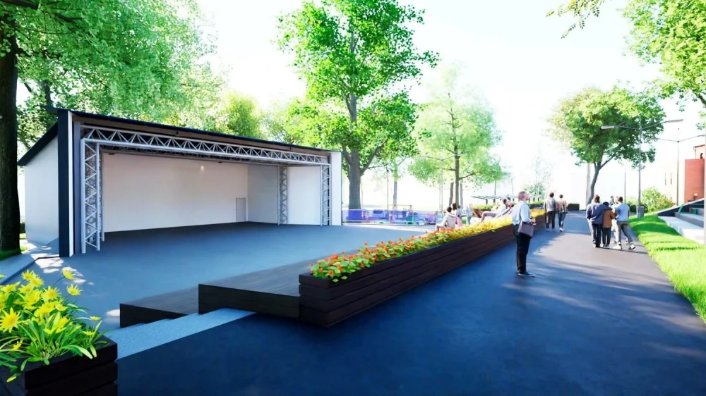 Amfiteatr w Łaziskach Średnich zyskuje nowe życie