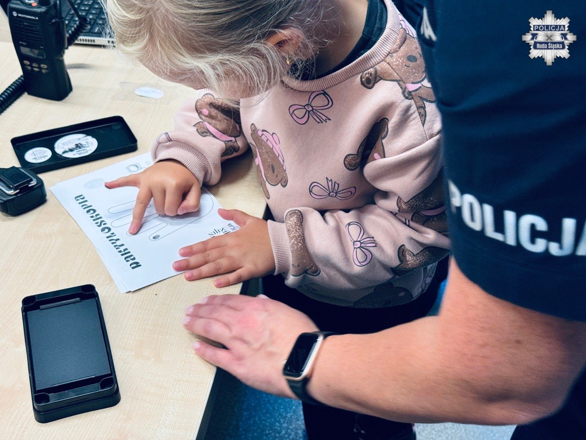 "Bezpieczny przedszkolak" – Mali goście w Komendzie Miejskiej Policji w Rudzie Śląskiej