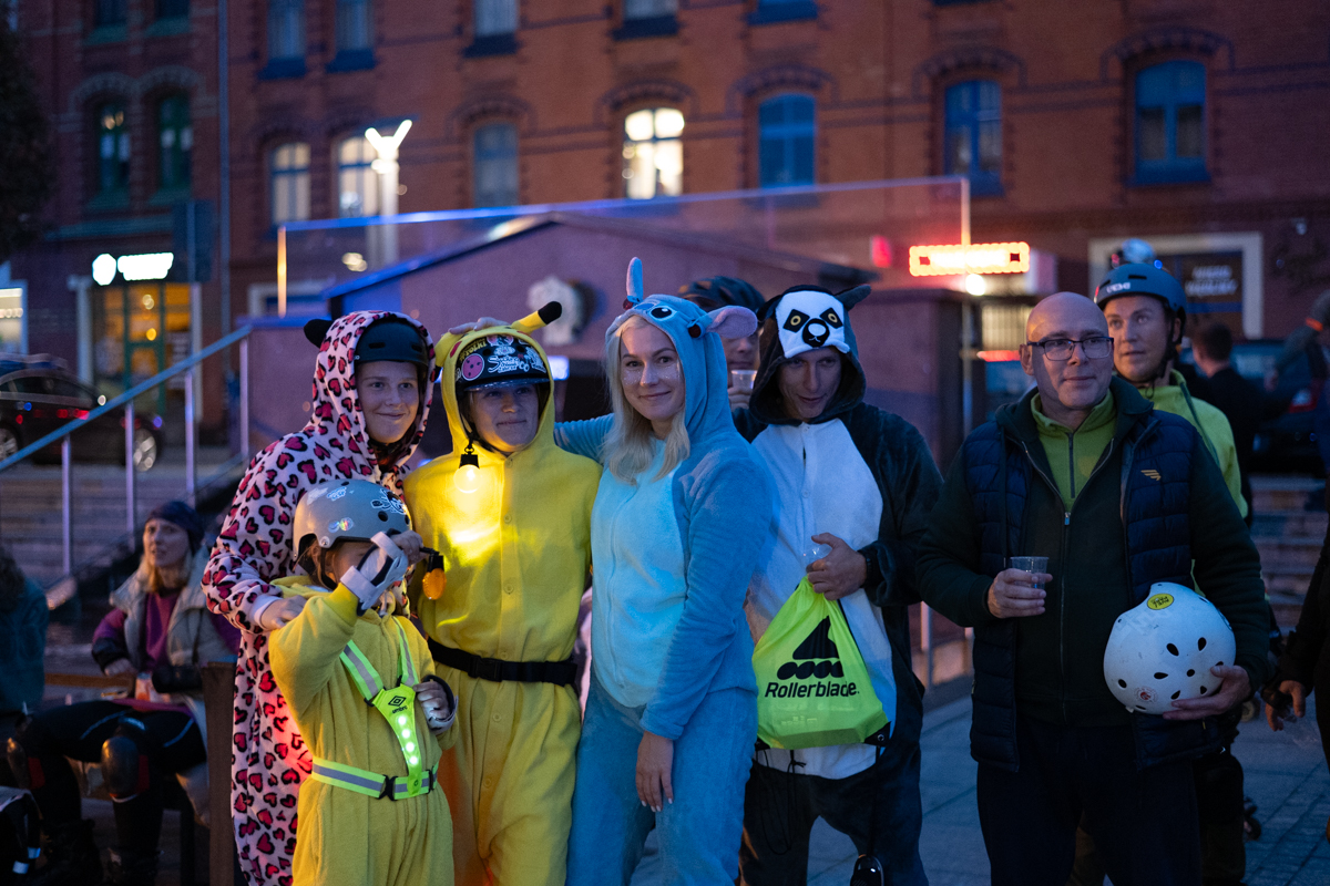 Rolkarze podbili Rudę Śląską! Nocny przejazd pełen świateł i muzyki