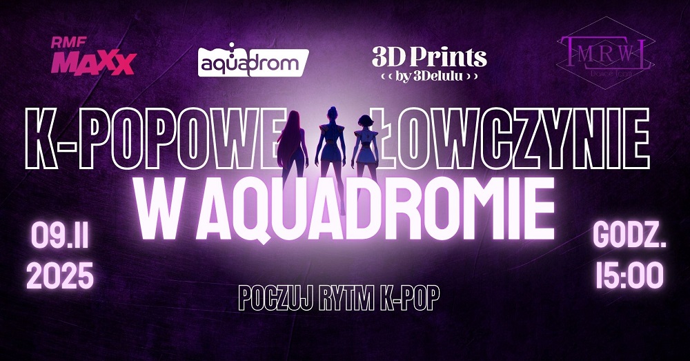 Taniec, muzyka i wodna zabawa – „K-Popowe Łowczynie” w Aquadromie już w listopadzie