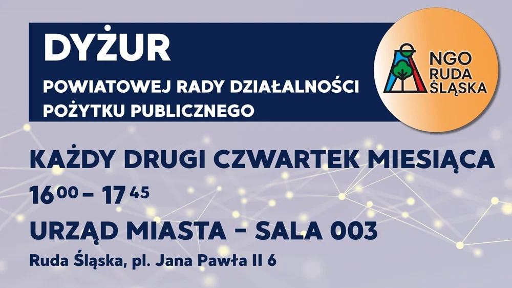 Pierwszy Dyżur Rady Pożytku Publicznego w Rudzie Śląskiej