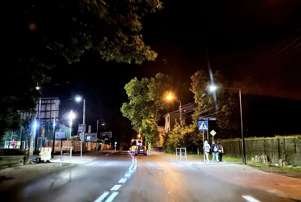 Nowe oświetlenie na ul. Tunkla zwiększy bezpieczeństwo pieszych