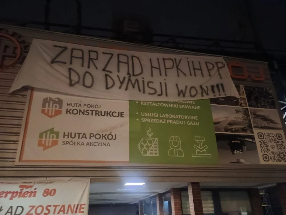 Protest pracowników Huty Pokój. Czego się domagają?
