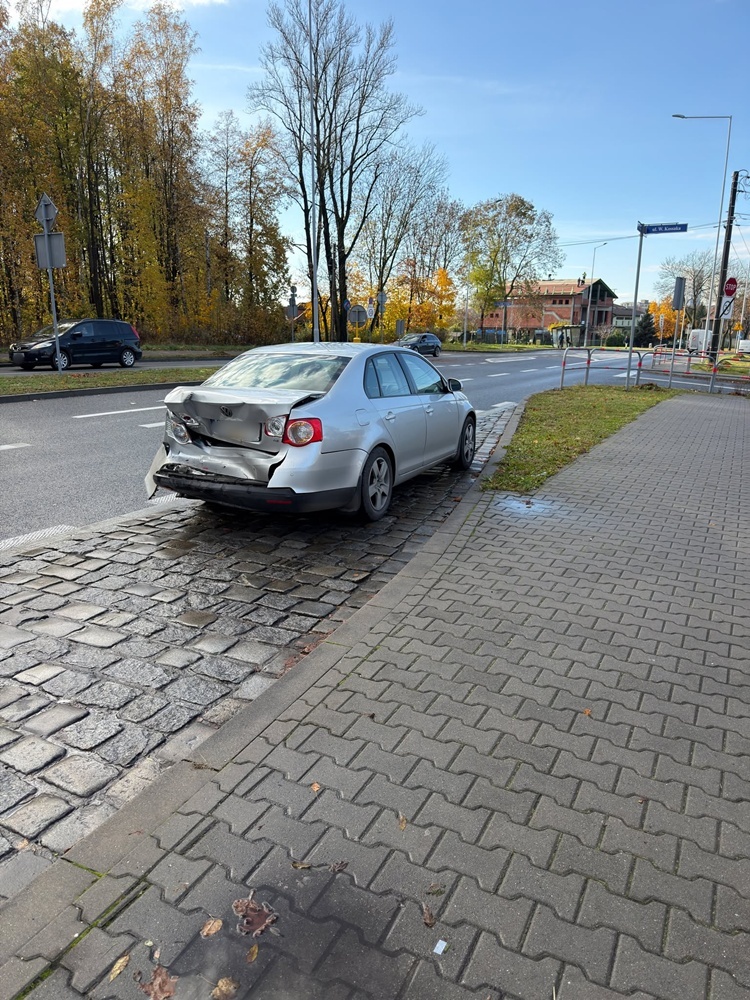 Kolizja na ulicy Kokota w Bielszowicach – Utrudnienia w ruchu