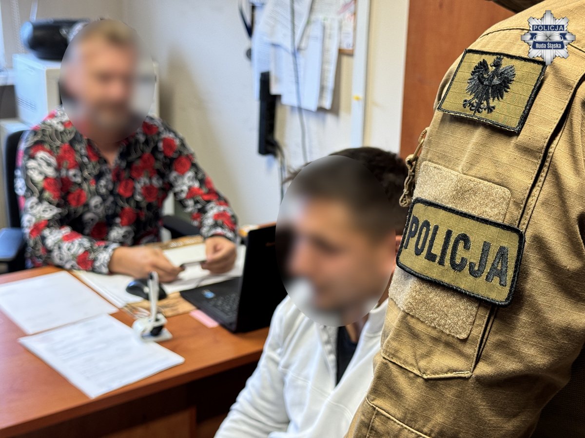 Zatrzymania oszustów działających na "wnuczka" i "policjanta" w Rudzie Śląskiej