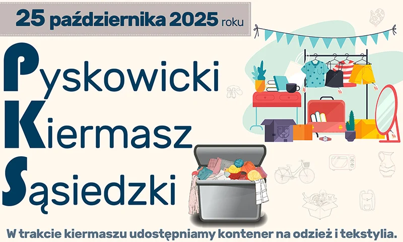 Pyskowicki Kiermasz Sąsiedzki już 25 października. Sprzedaj i daj rzeczom drugie życie!