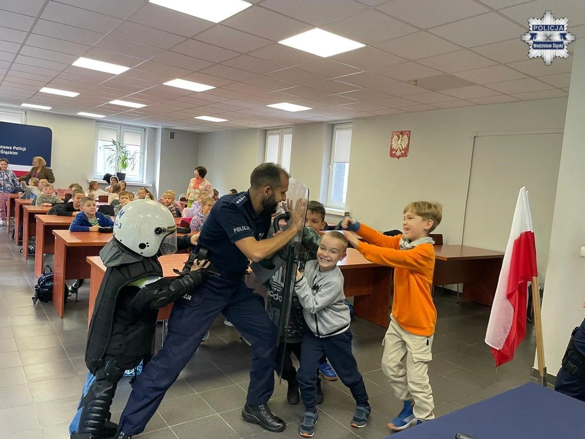 Uczniowie z jastrzębskiej szkoły w wodzisławskiej jednostce