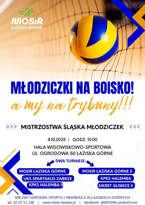 Siatkarskie Mistrzostwa Śląska w Łaziskach Górnych – kibicuj młodziczkom 4 października!