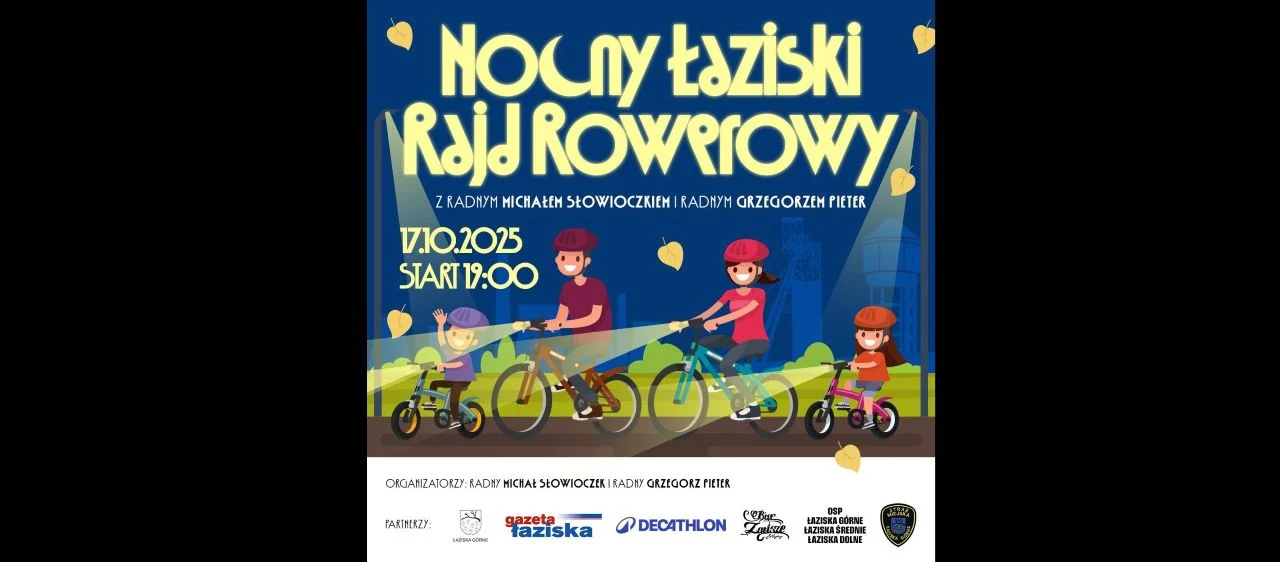 Nocny Łaziski Rajd Rowerowy – ognisko, konkursy i aktywna zabawa!