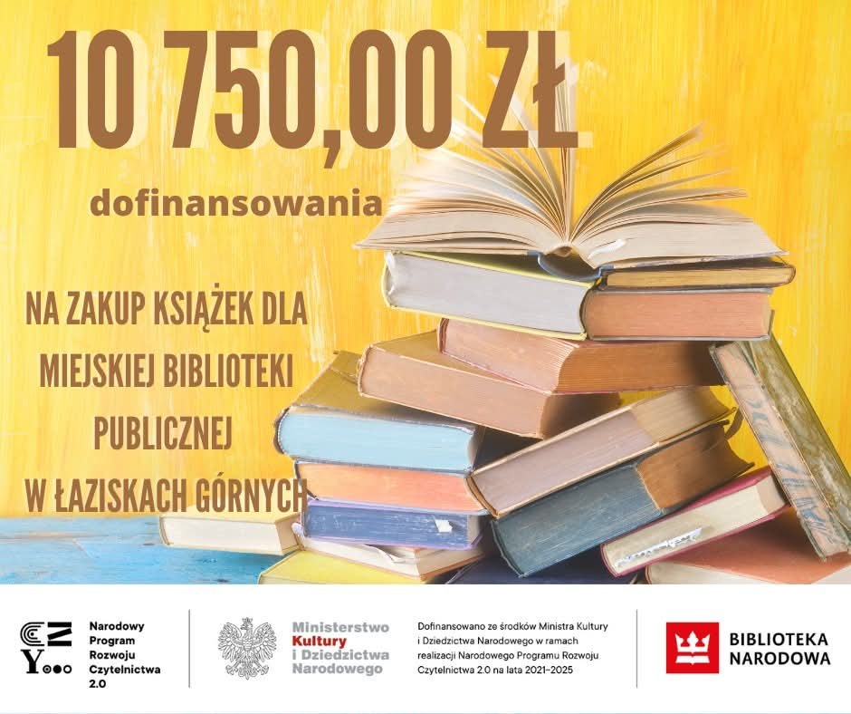Łaziska Górne z dofinansowaniem na książki! Nowości już wkrótce w bibliotece miejskiej