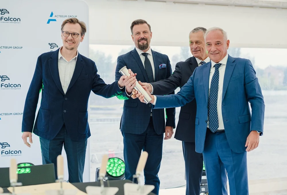 Wmurowanie kamienia węgielnego pod inwestycję realizowaną na terenach pohutniczych