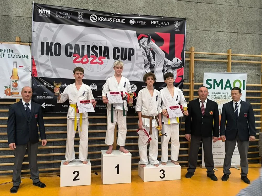 UKS Karate Kyokushin na turnieju IKO Calisia Cup / fot. FB UKS Karate Kyokushin Orzesze