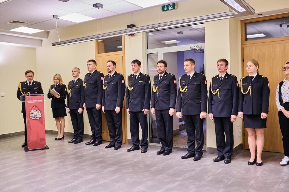 Ślubowanie nowych funkcjonariuszy KM PSP / fot. FB KM PSP Tychy