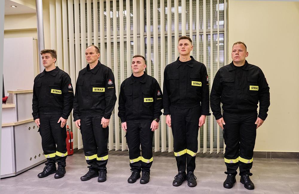 Ślubowanie nowych funkcjonariuszy KM PSP / fot. FB KM PSP Tychy