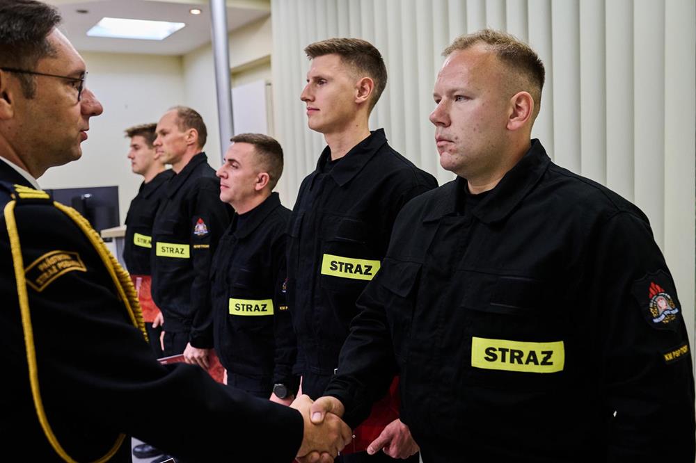 Ślubowanie nowych funkcjonariuszy KM PSP / fot. FB KM PSP Tychy