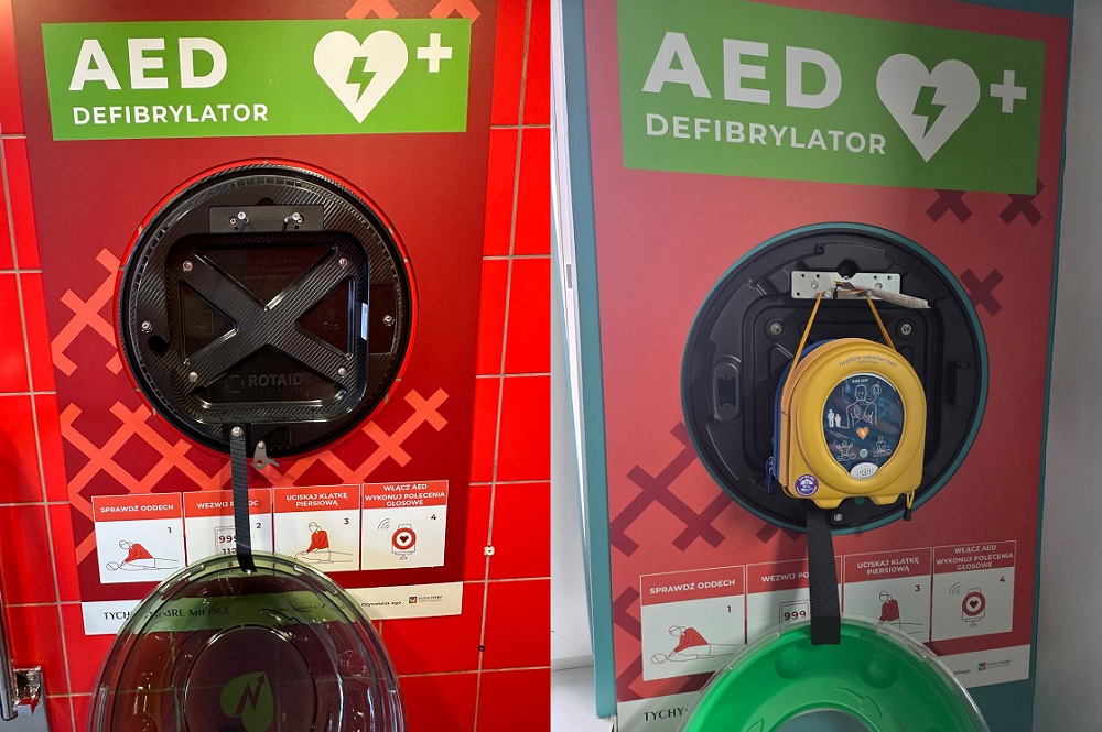 Skradziono defibrylator na Paprocanach – sprzęt ratunkowy za ponad 6 tysięcy złotych!