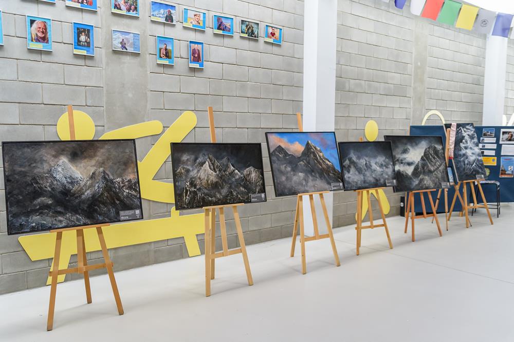 Odsłonięcie muralu „Przez Himalaje do gwiazd” / fot. Włodzimierz Chrzanowski, Kamil Peszat, MCK Tychy