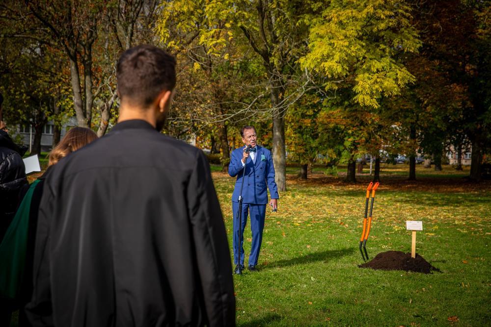 Posadzono Dąb Pokoju w Parku Solidarności / fot. UM Tychy