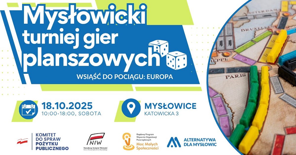 Wsiądź do pociągu! Mysłowicki Turniej Planszówek z grą „Wsiąść do Pociągu: Europa”