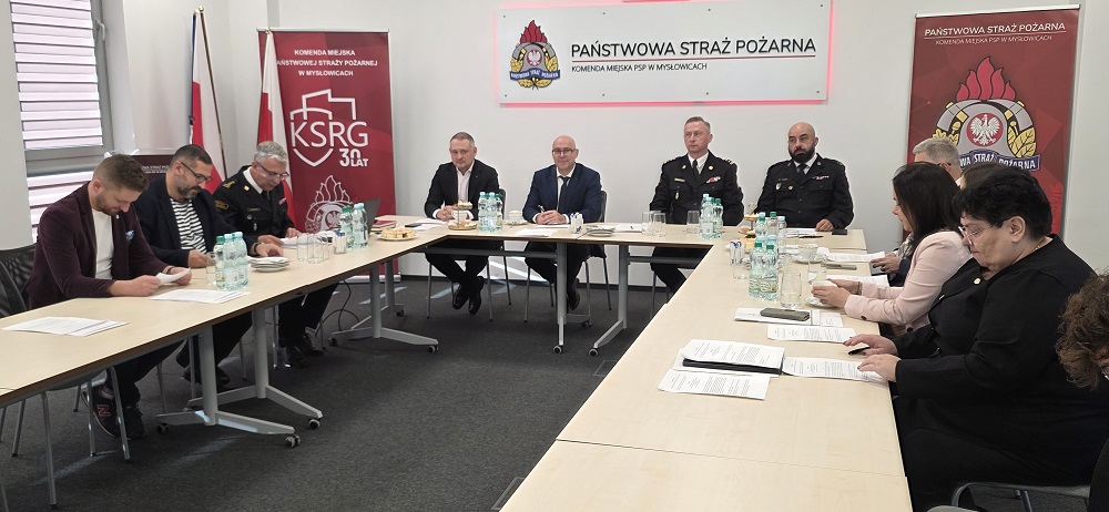 Uroczystość nadania sztandaru Komendzie Miejskiej PSP w Mysłowicach