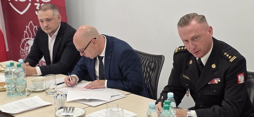 Uroczystość nadania sztandaru Komendzie Miejskiej PSP w Mysłowicach