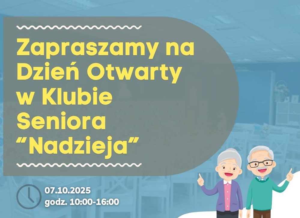 7 października: Dzień Otwarty w Klubie Seniora – nowe możliwości dla seniorów