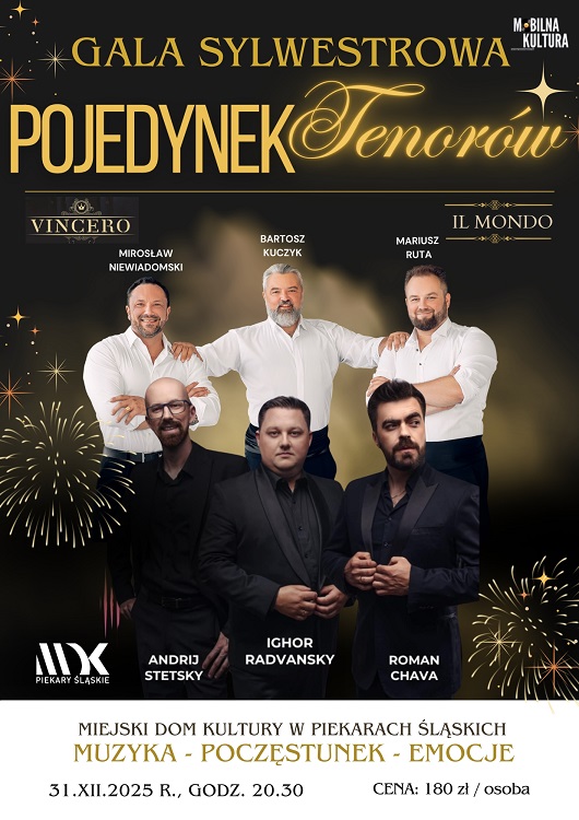 Pojedynek Tenorów – Sylwestrowa Gala w Piekarach Śląskich!