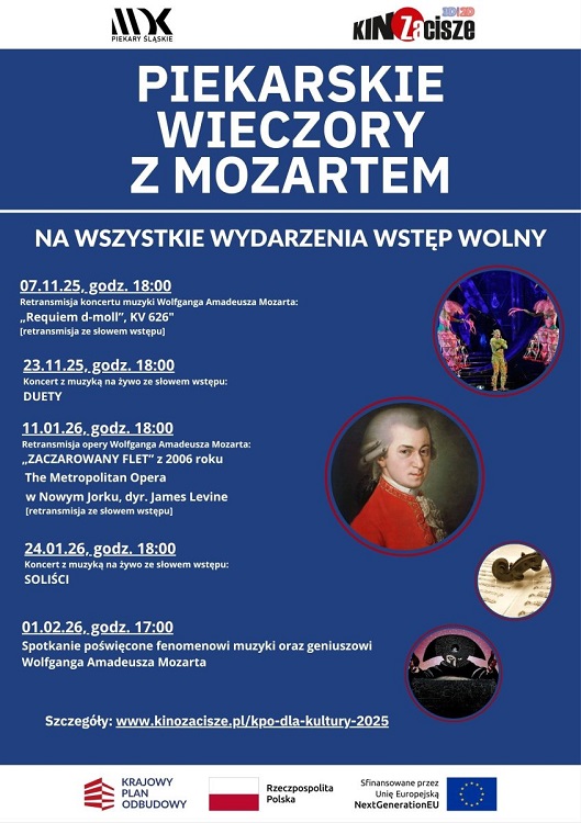 Piekarskie Wieczory z Mozartem – koncerty klasyczne w MDK