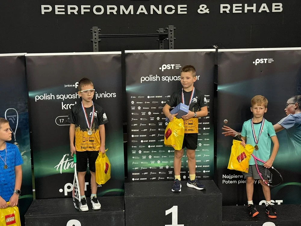 Przemysław Hesse z Piekar Śląskich wygrywa Polish Squash Tour Juniors w Krakowie
