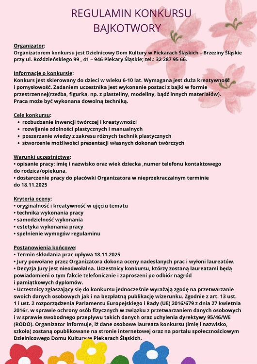 „Jesień rozkwita kolorami” i „Bajkotwory” – twórcze wyzwania dla najmłodszych